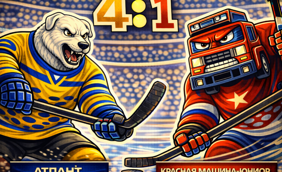 Атлант уверенно взял очки у Красной Машины-Юниор