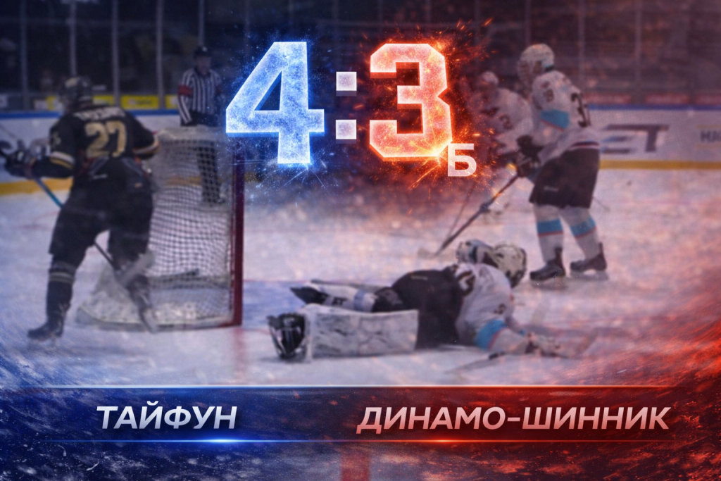 Тайфун победил Динамо-Шинник по буллитам